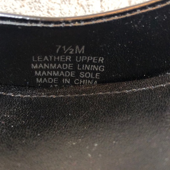 Arturo Chiang Black Leather Peep Toe Pumps 7.5M - Picture 8 of 8